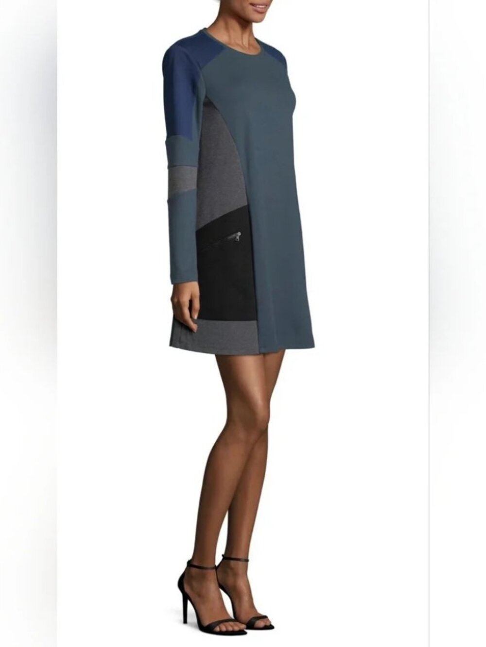 BCBG Maxazria Colorblock GIGI A-line "Montreal" Color Dress
